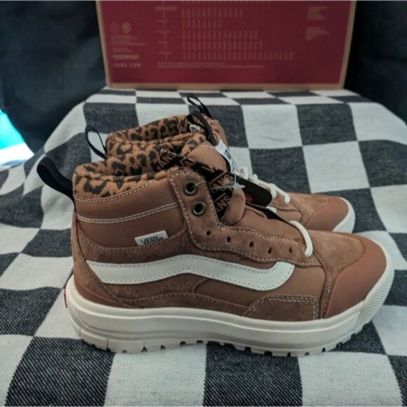 Vans UltraRange Exo Mte 1 High Women 5 Brown White Leopard UltraCush GF 112025 - Picture 13 of 14